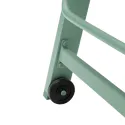 Set bain de soleil et table d'appoint en textilène vert sauge - aluminium vert sauge
