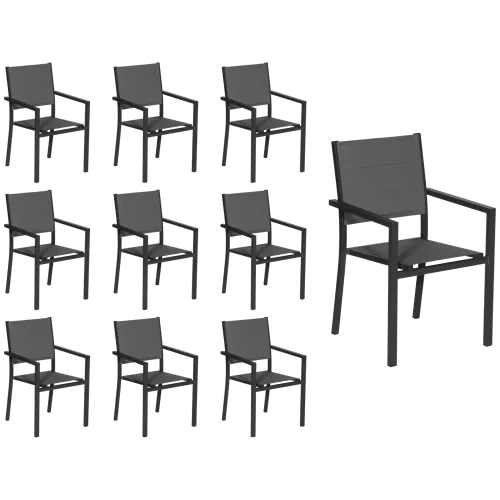 Set di 10 sedie imbottite...