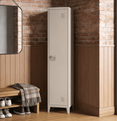 Armoire en métal 1 porte taupe