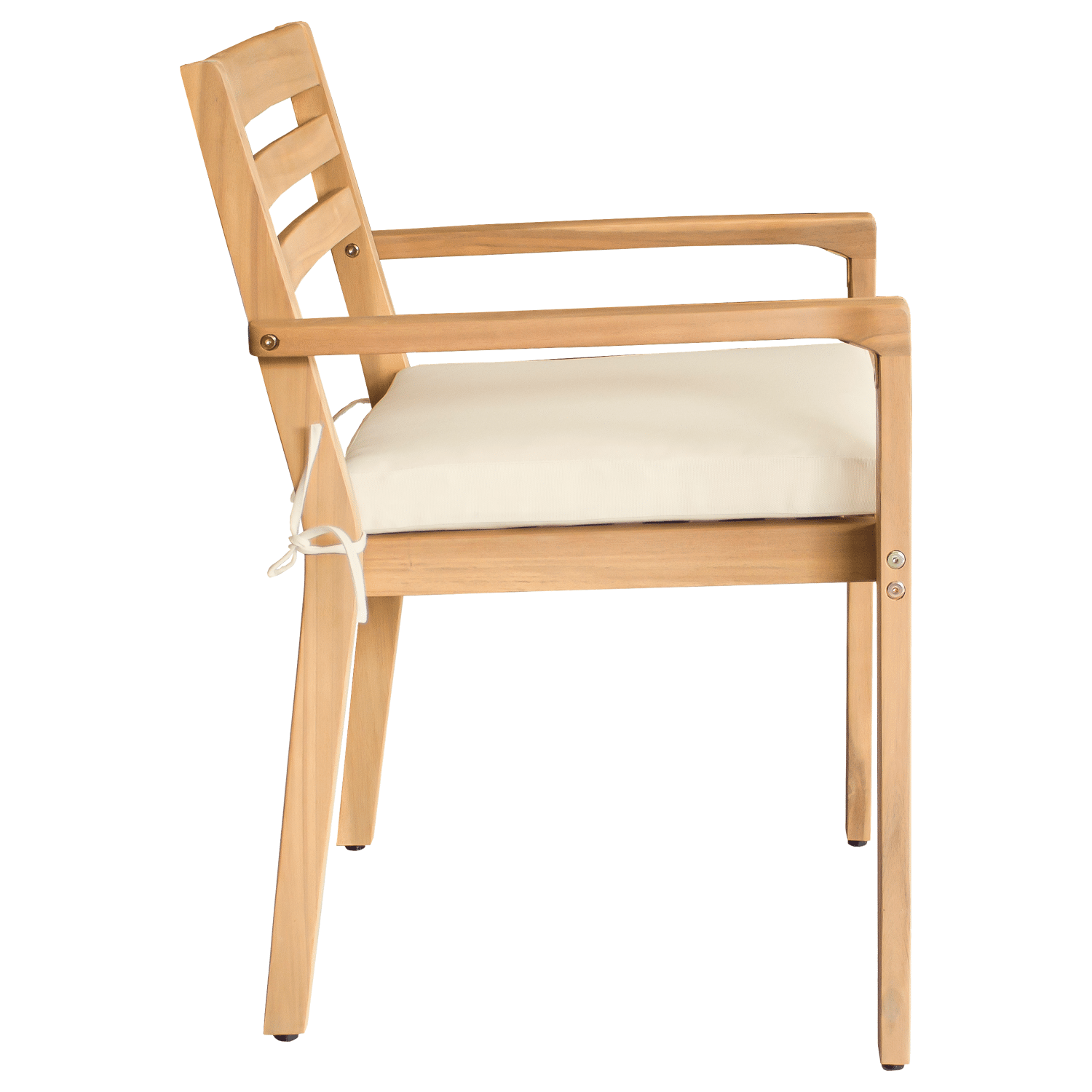 Ensemble table et chaises de jardin 4 places en acacia et céramique FARO