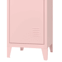 Armoire en métal 1 porte rose