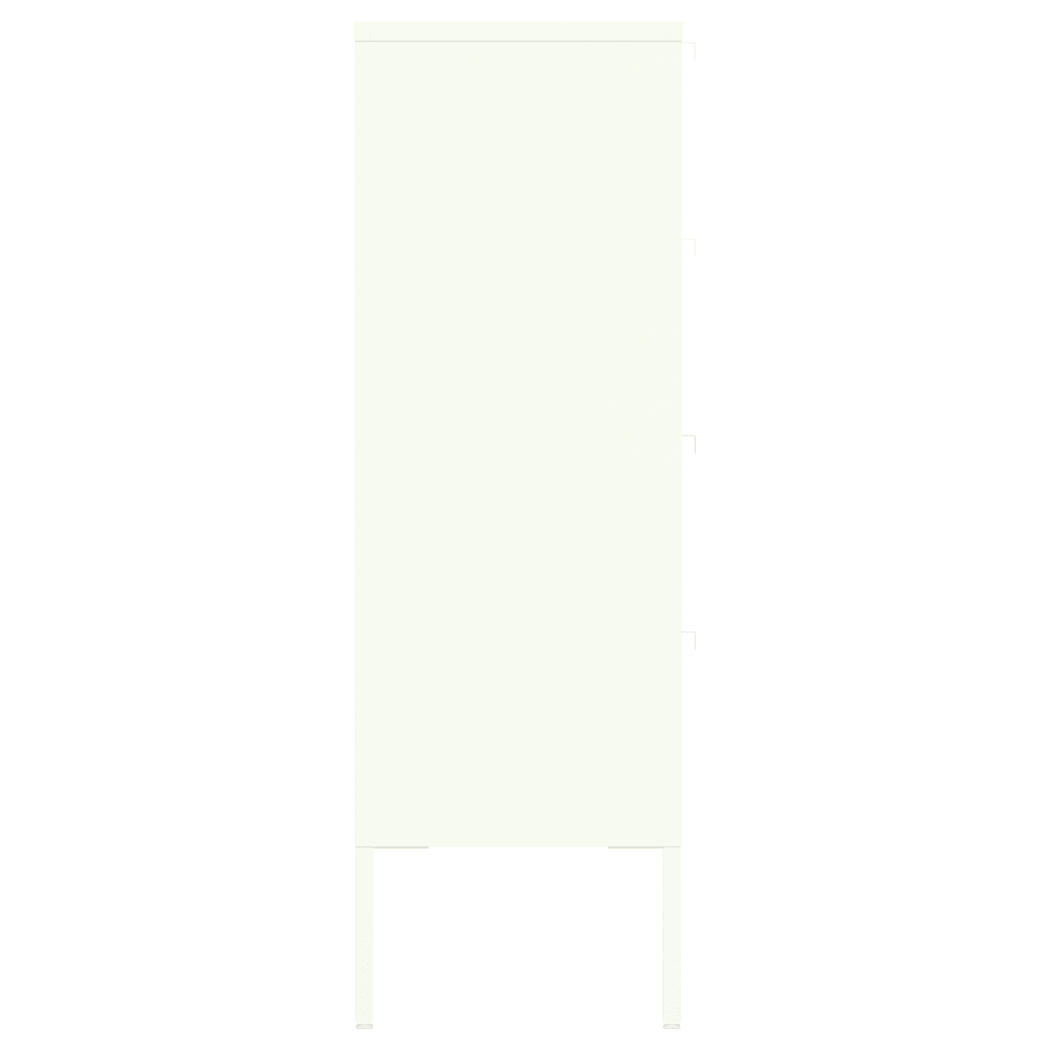 Mueble zapatero EMMA 4 puertas metal blanco