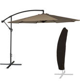 Parasol déporté rond 3m de...
