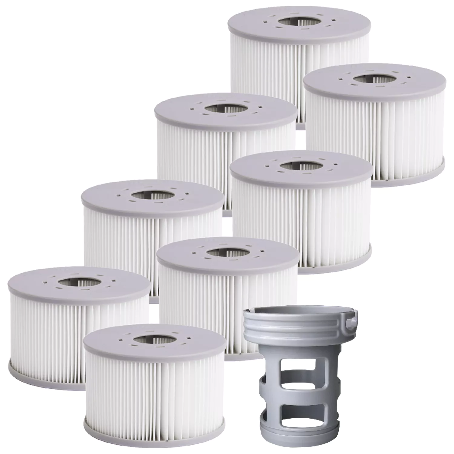 MSPA - Spa rigide connecté rond Ø 182cm DENVER - 6 places + 8 filtres