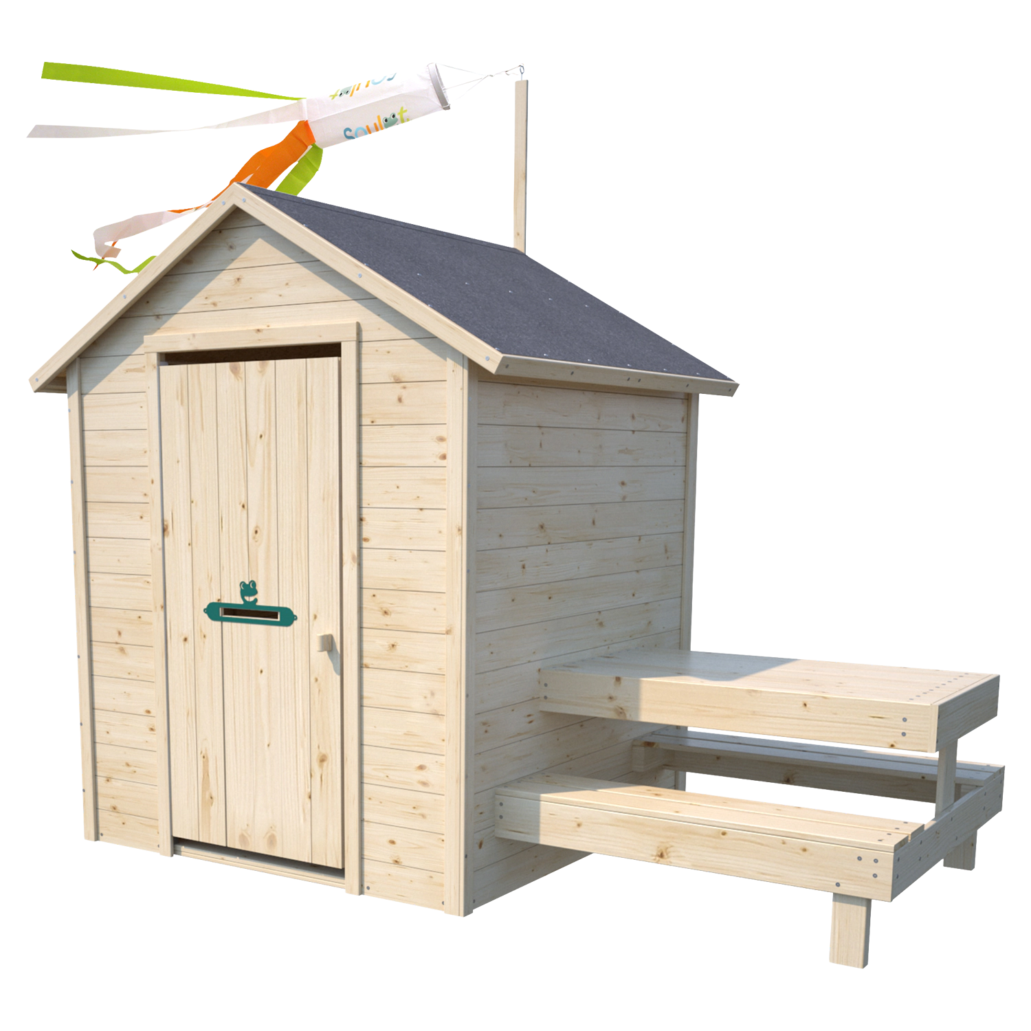 SOULET - Cabane en bois avec table pique-nique pour enfants TIANA