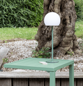 Lampe LED à poser verte