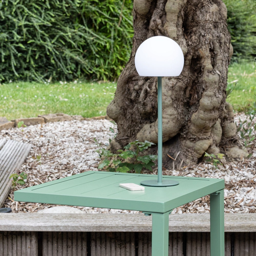 Lámpara de mesa LED verde ISIS