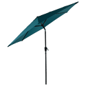 Parasol droit HAPUNA rond 2,70m de diamètre bleu