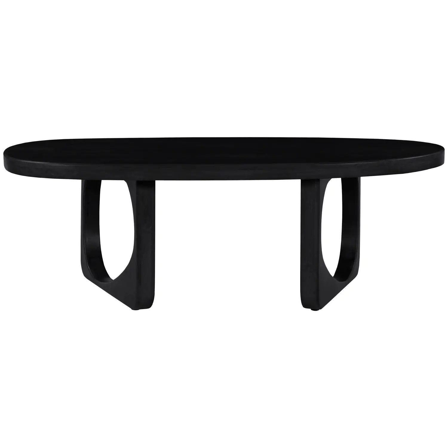 Mesa de centro em madeira maciça de manga preta 120cm