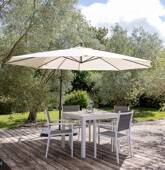Parasol déporté rond 3m de...