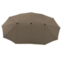 Parasol double 2x4m LINAI taupe