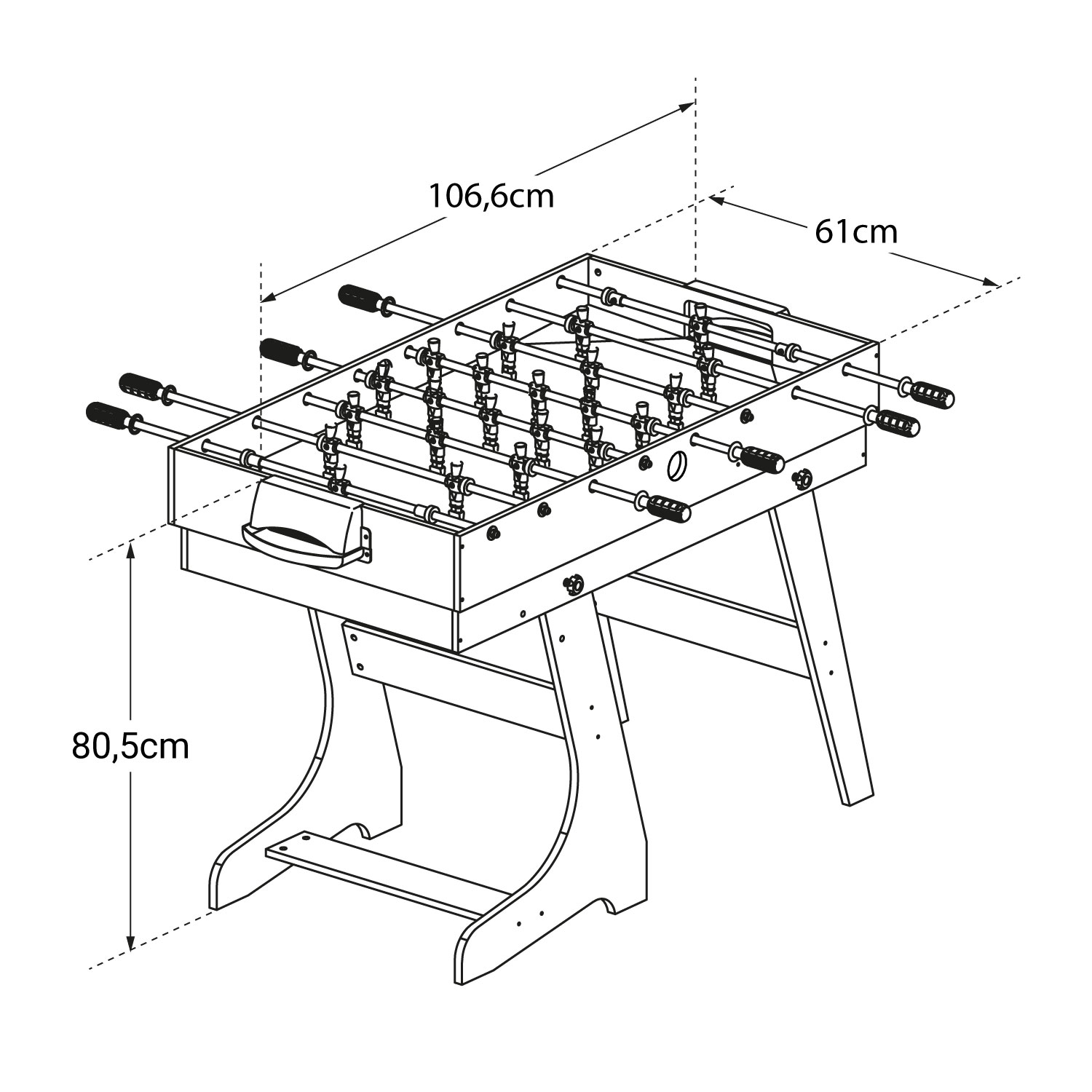 Table multi-jeux 4 en 1