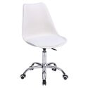 Chaise de bureau réglable en hauteur blanche - Happy Garden