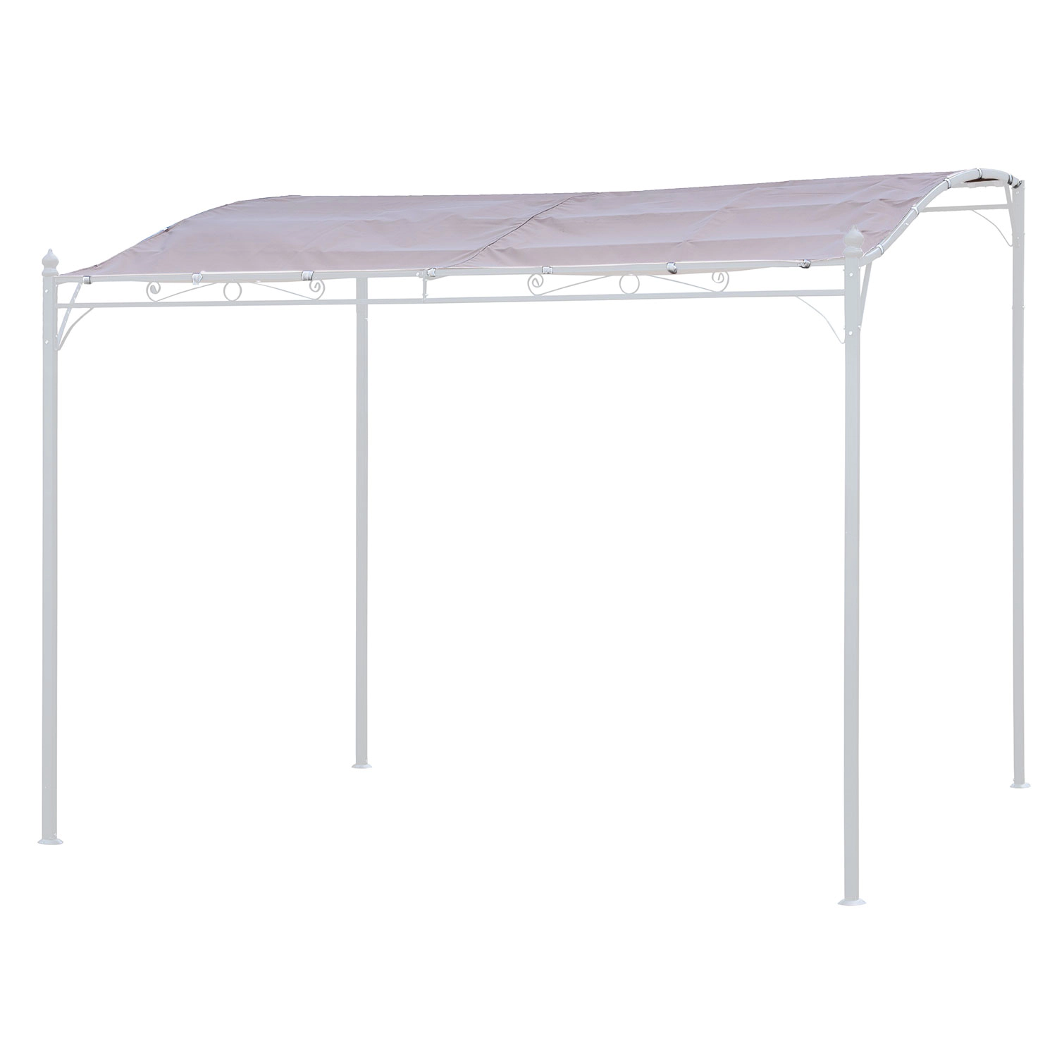 Copertura pergola a parete 3 × 2,5 m NICE taupe