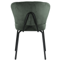 Set van 2 NILSA groene ribfluwelen stoelen