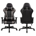 Fauteuil de bureau gamer noir et gris foncé GORDON