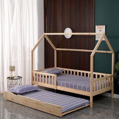 Cama de madeira