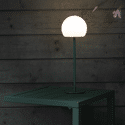 Lámpara de mesa LED verde ISIS