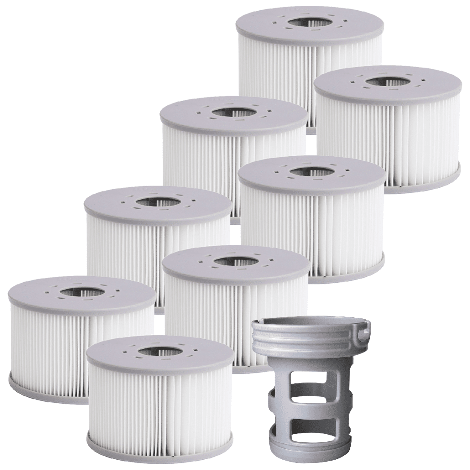 MSPA - Spa rigide connecté carré 160cm OSLO - 6 places + lot de 6 filtres