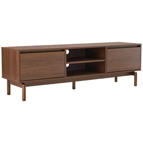 Meuble TV en bois foncé...