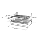 SOMAGIC - Barbecue au charbon de bois réglable en 3 hauteurs GRILLOIR - grilloir à poser