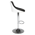 Tabouret de bar noir et blanc JASPER