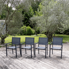 Lot de 4 chaises en...