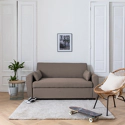 Schlafsofa MATT 2-Sitzer taupe