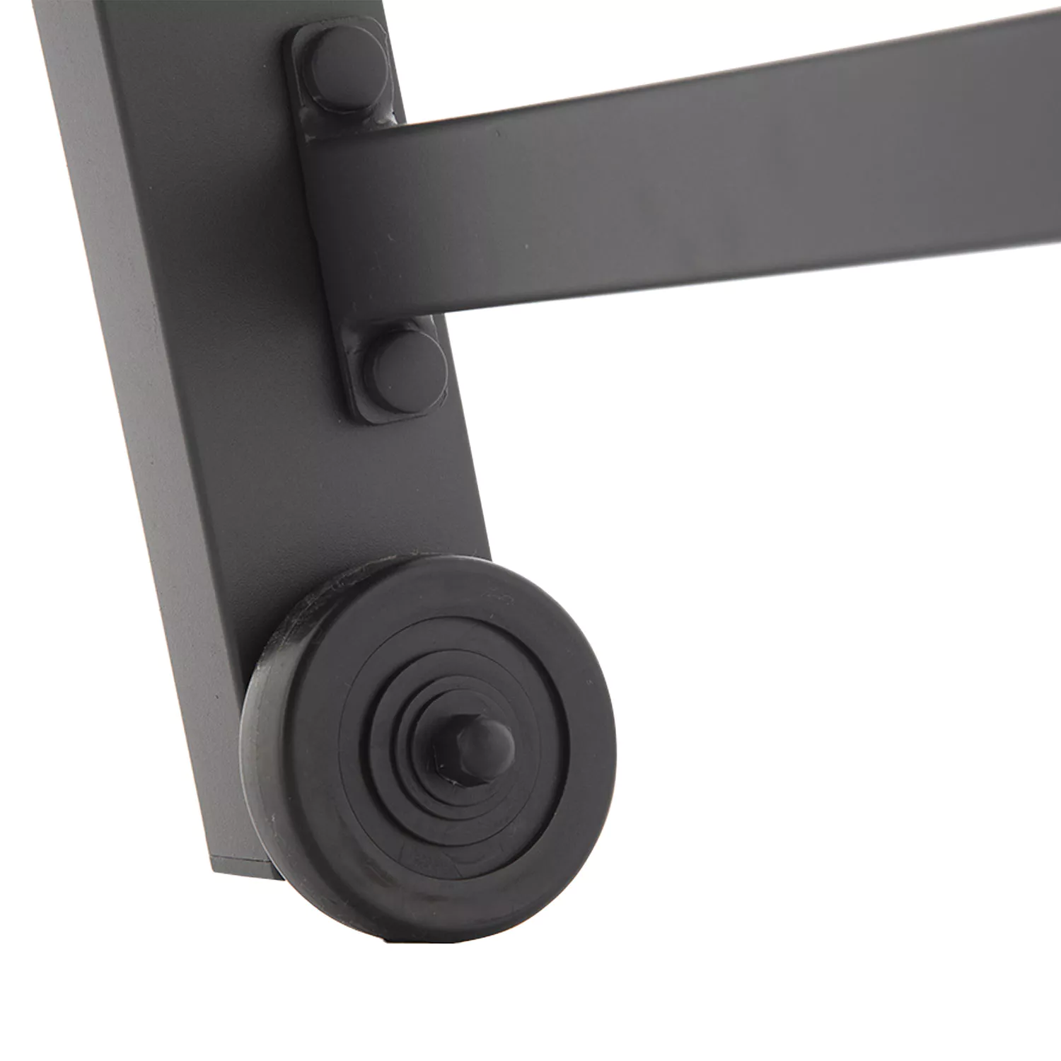 Bain de soleil BARBADOS en textilène noir - aluminium gris anthracite