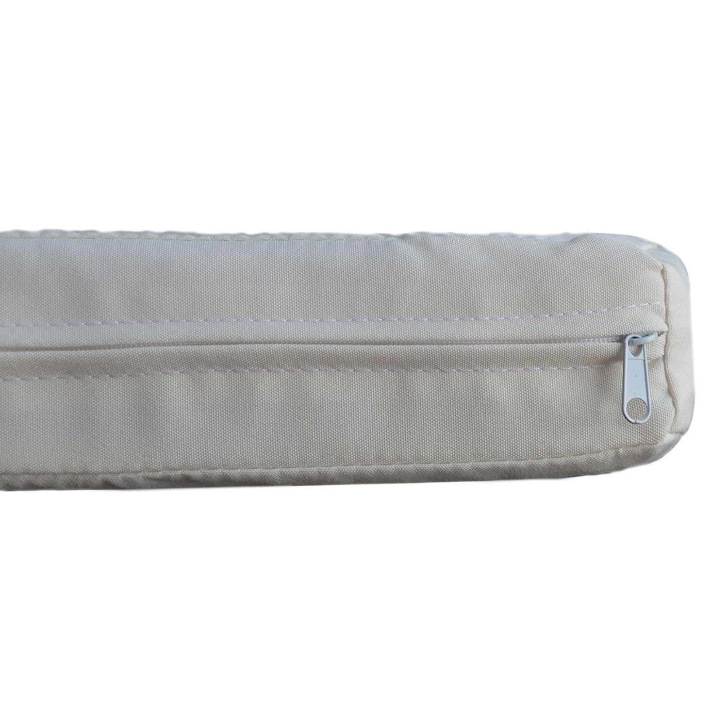 CORFOU tuinset in zwart gevlochten kunststof - 4 zitplaatsen - beige kussens