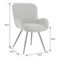 Silla de chenilla gris EVA