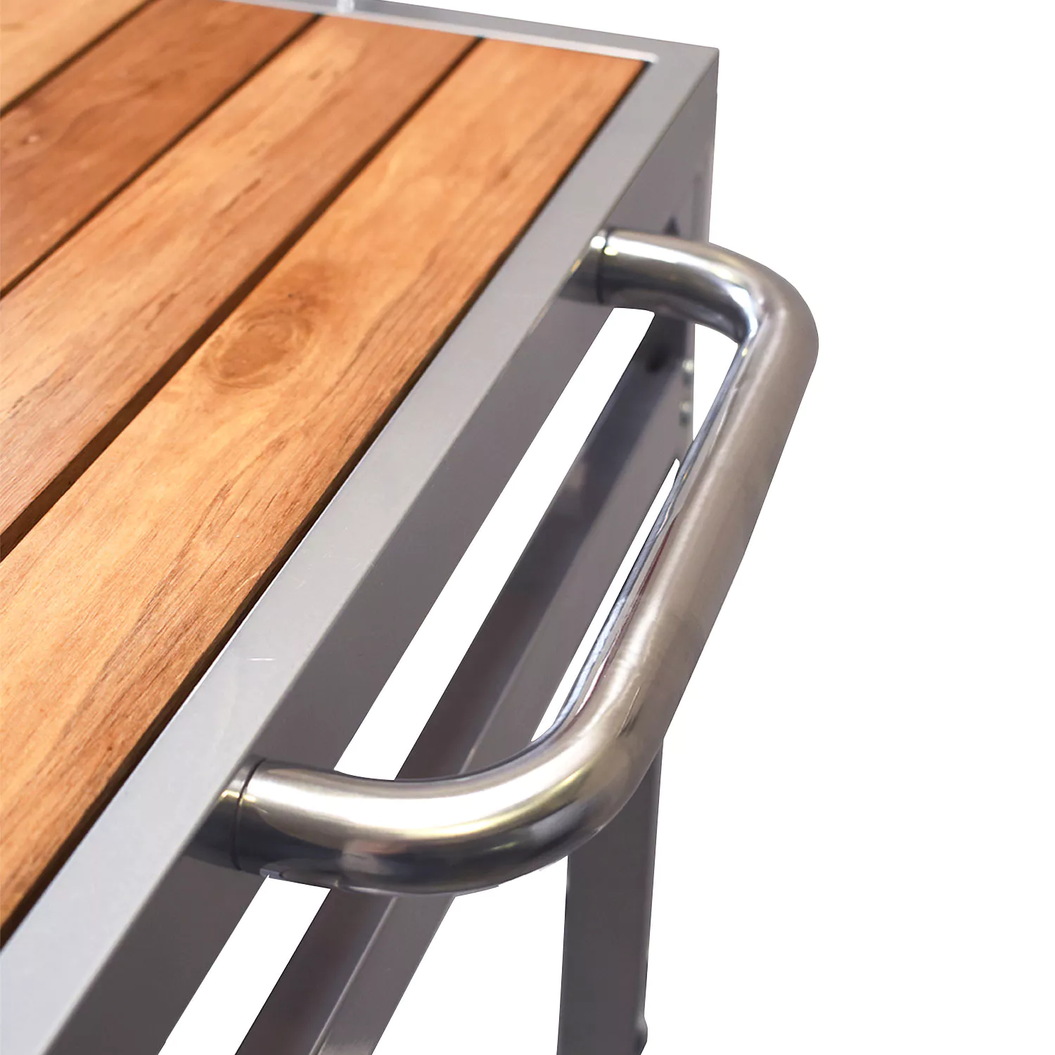 COOK'IN GARDEN - Carrito de madera y metal para plancha MEDIA M