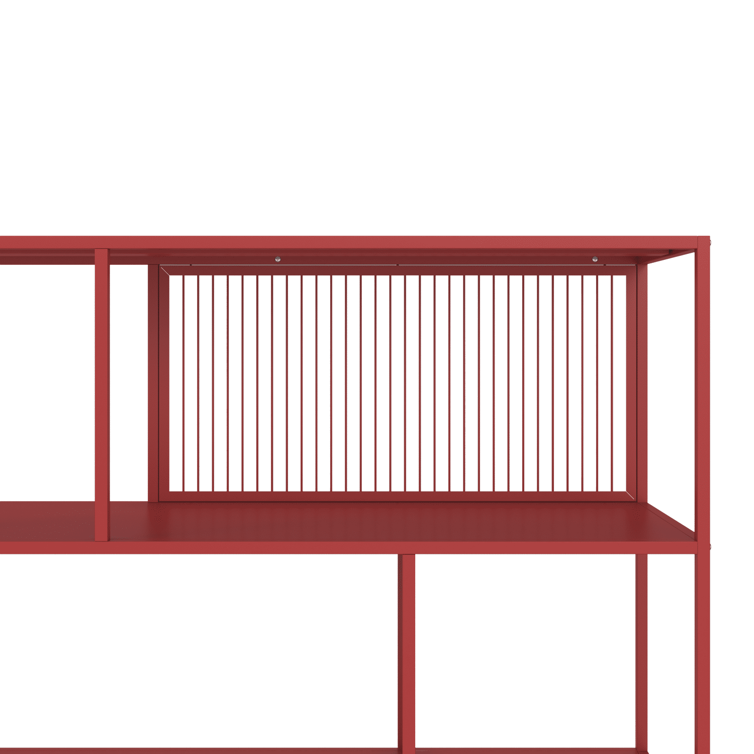 Estantería de metal rojo carmín EMILIA