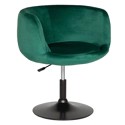 Tabouret de bar en velours vert NOLAN