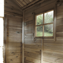 SOULET - Cabane en bois traité pour enfant avec préau et banc HACIENDA