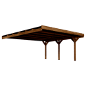FOREST STYLE - Carport double adossable en pin VICTOR