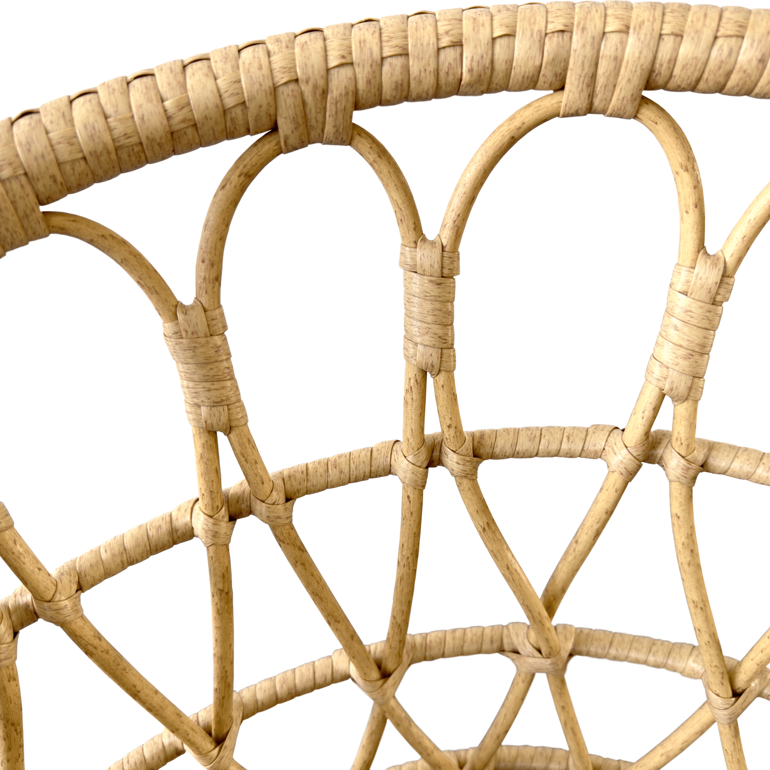 Set di 2 poltrone in rattan sintetico con cuscini AIKO