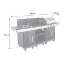 COOK'IN GARDEN - Modulaire buitenkeuken FIDGI 3