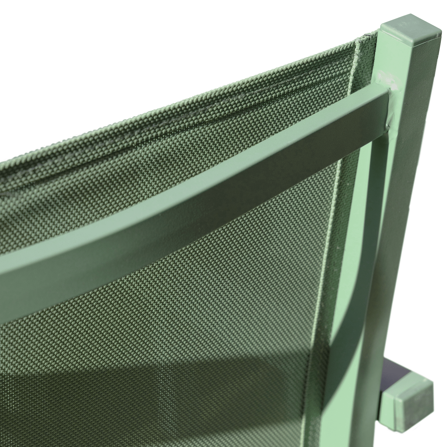 VENEZIA uitschuifbare tuinset 90/180 in saliegroen textilene 8-zits - saliegroen aluminium
