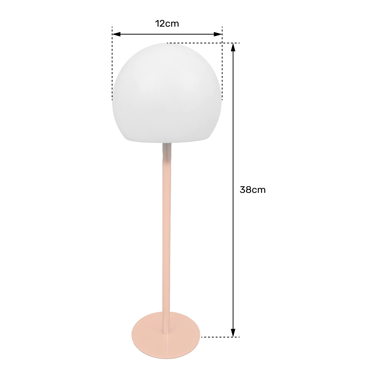 Lampe LED à poser terracotta ISIS