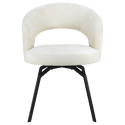 Chaise en chenille beige EHBA