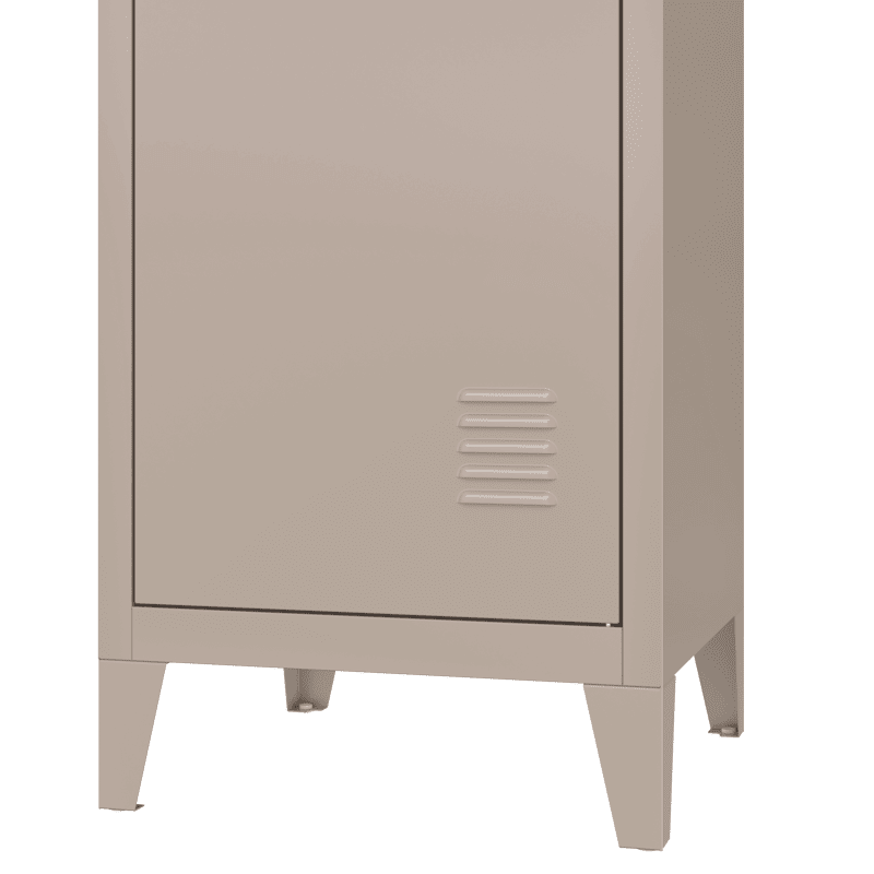 Metalen kast met 1 deur taupe - Happy Garden