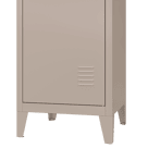 Metallschrank 1 Tür taupe