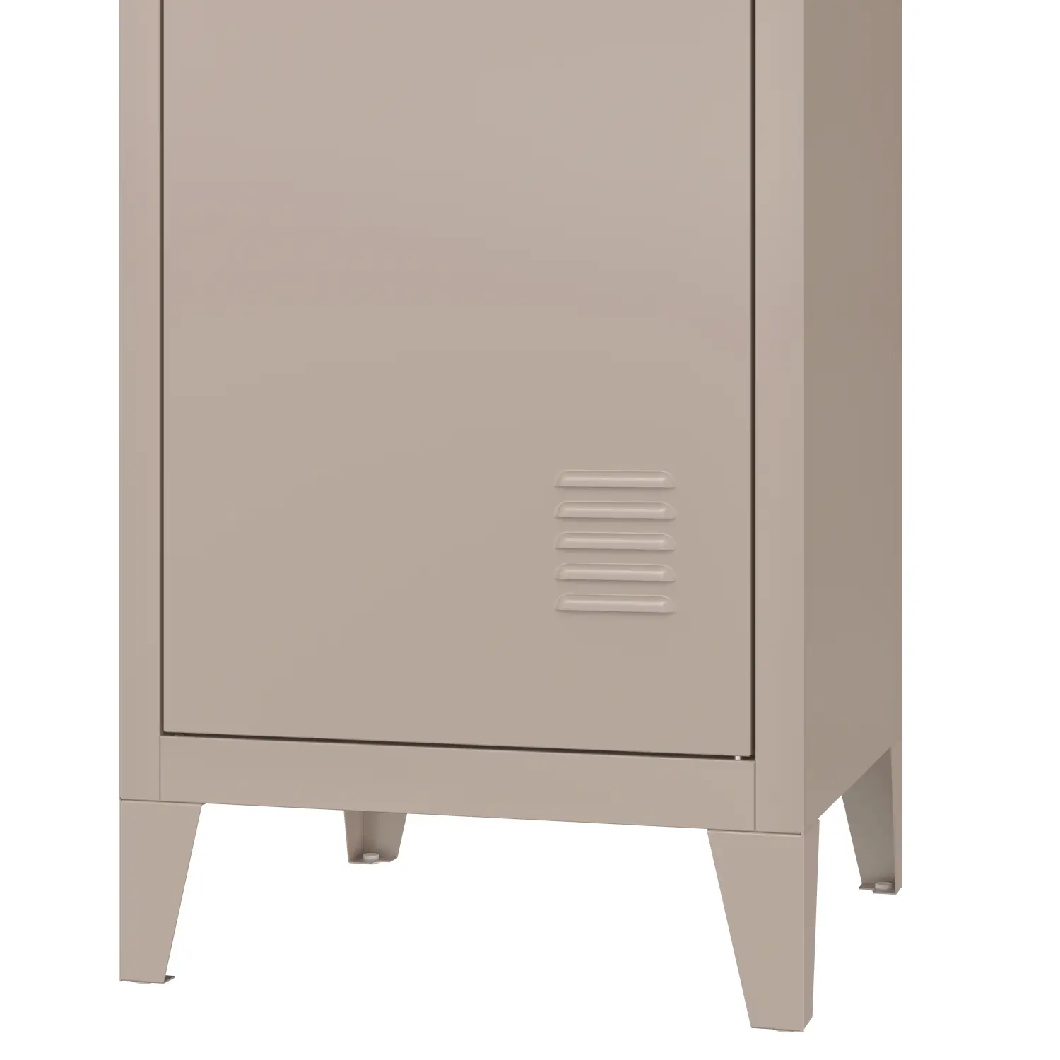 Armoire en métal 1 porte taupe