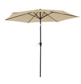 Parasol droit rond 2,70m de...