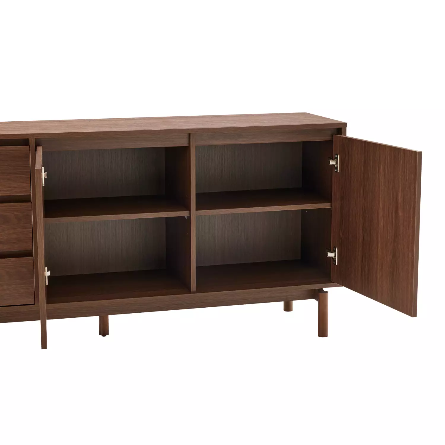 Donker houten buffet 160cm SARAH