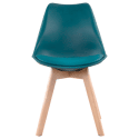 Pack de 2 sillas escandinavas azules con cojín - Happy Garden