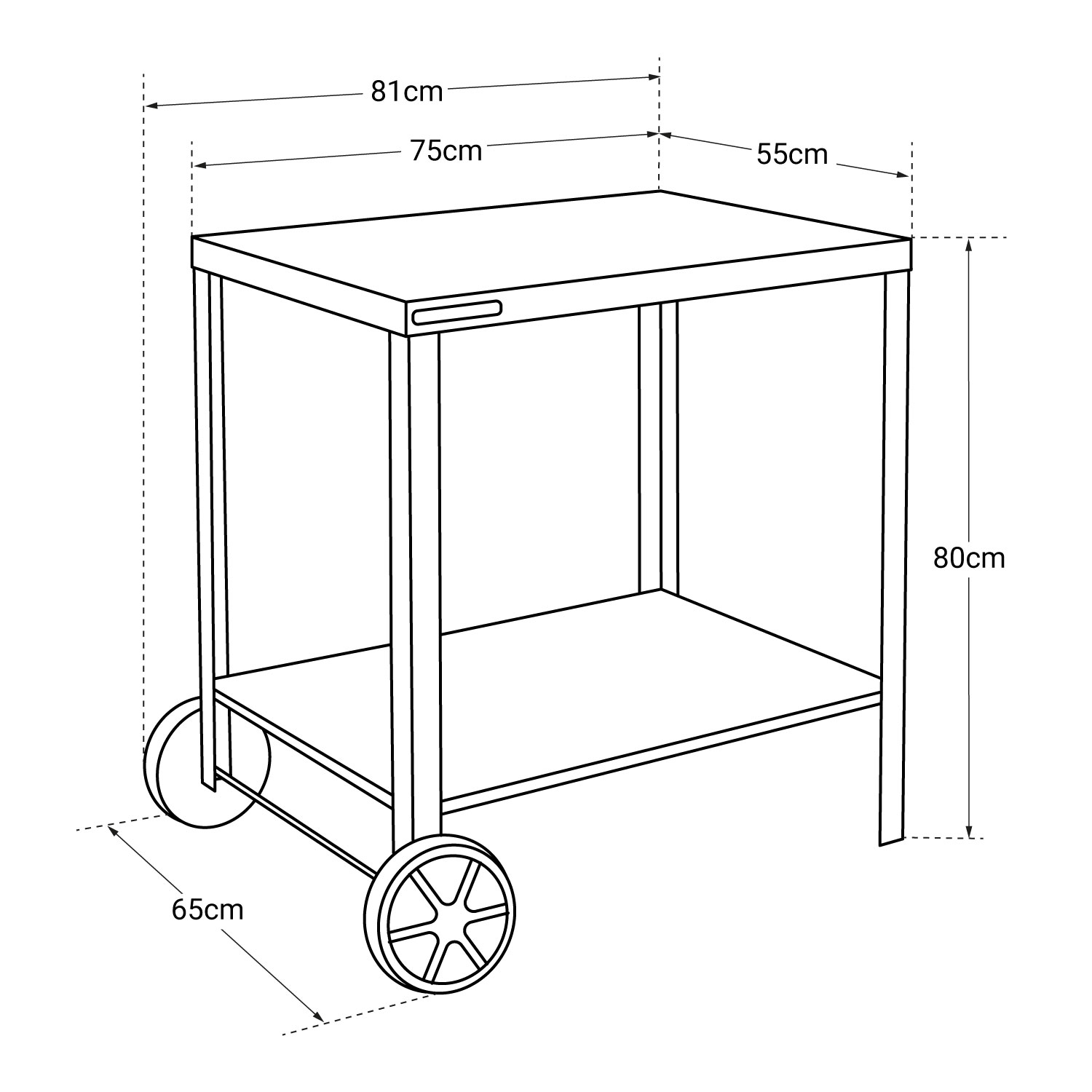 Cook'in Garden - MEDIA S dressoir voor plancha