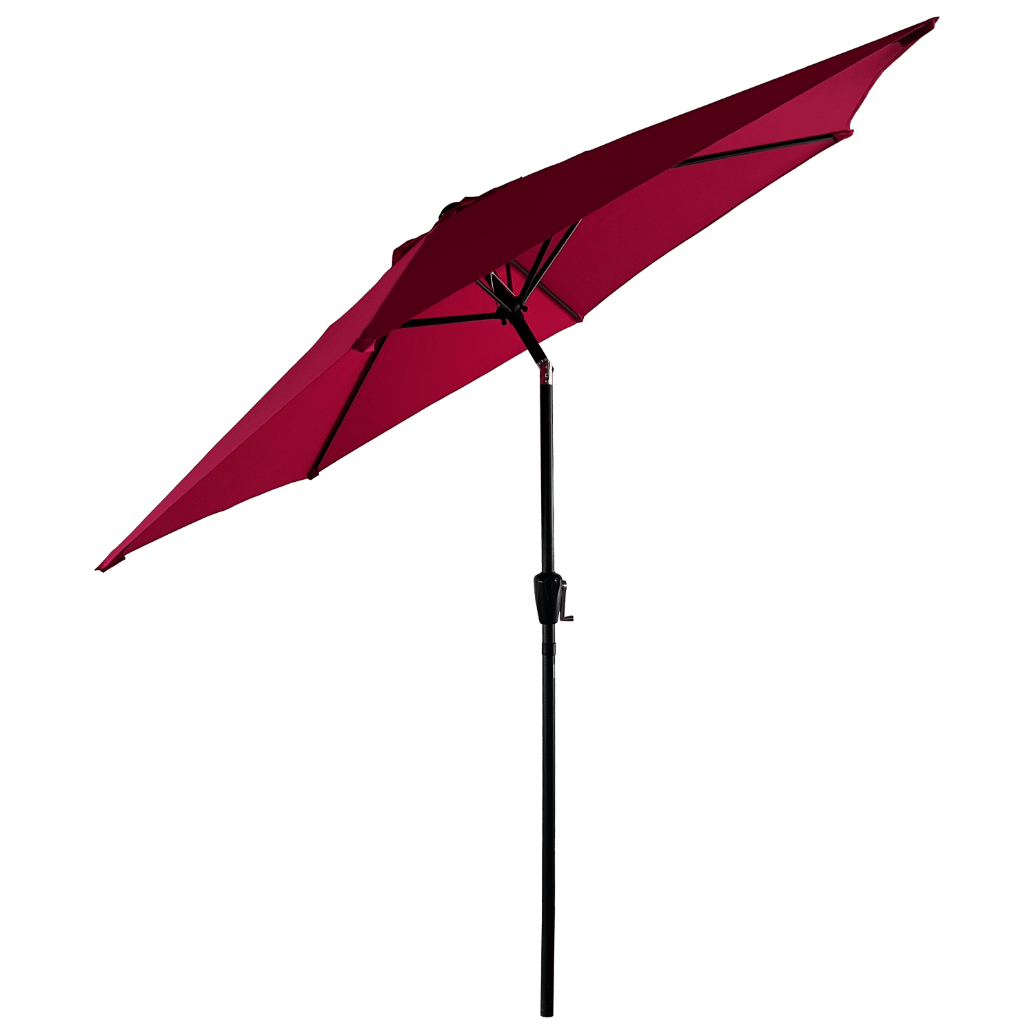 Parasol droit HAPUNA rond 2,70m de diamètre fuchsia