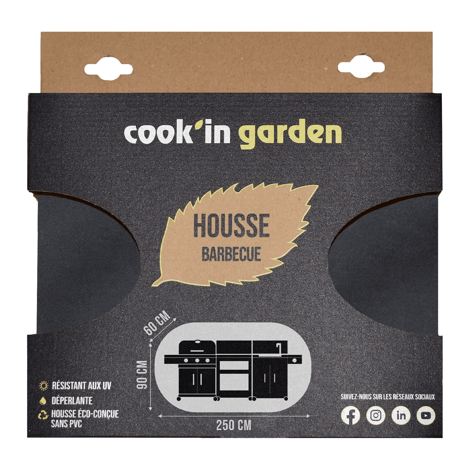 COOK'IN GARDEN - Housse pour cuisine extérieure FIDGI